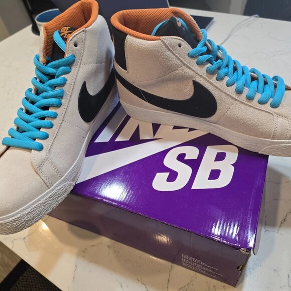 Nike SB Zoom Blazer Phantom Electric HF3831-001 Men's Size 10 NEW SKATE SHOE - Picture 5 of 16